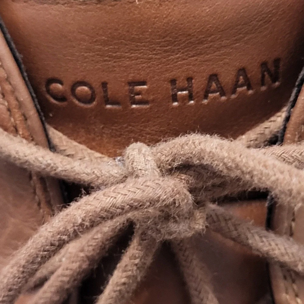 Cole Haan Grand 360 Brown Leather Chukka Boots Mens Lace Up Ankle Shoes 11.5